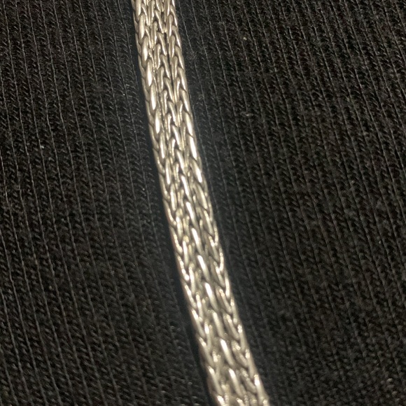 Brighton Ophelia Silver Heart Triple Chain necklace double sided - Picture 3 of 9